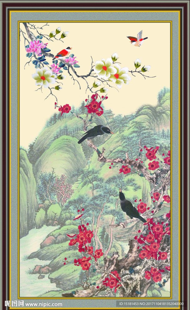 国画梅花