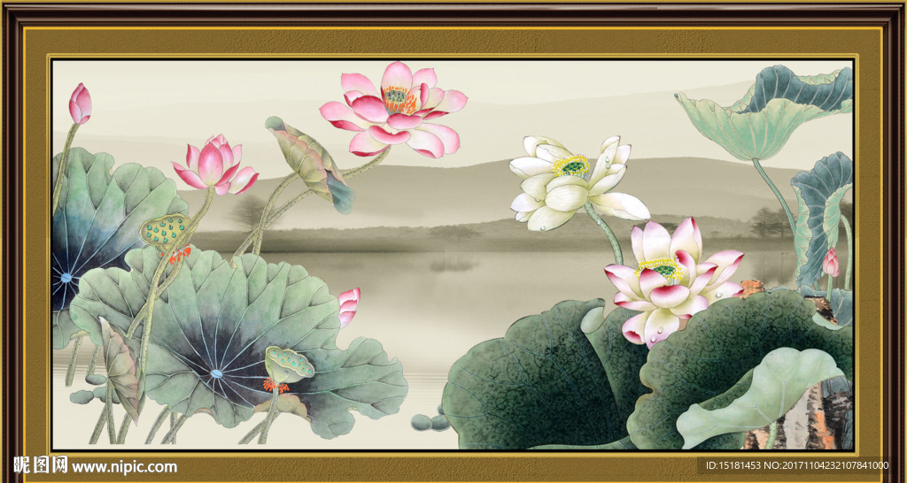 荷花图