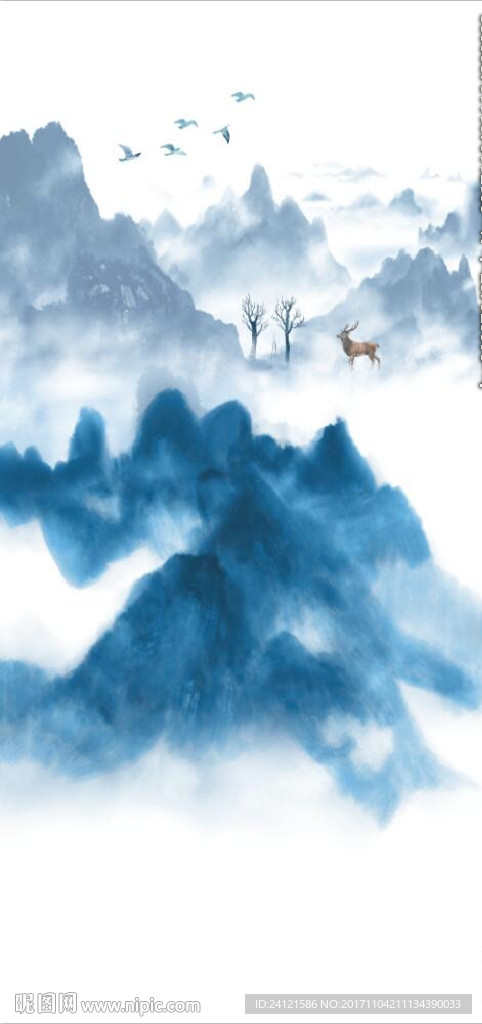 新中式山水画