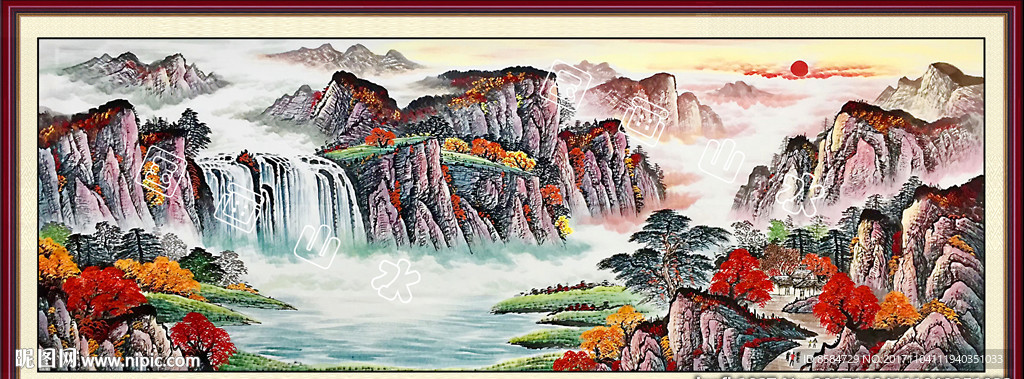 国画  山水  水墨画