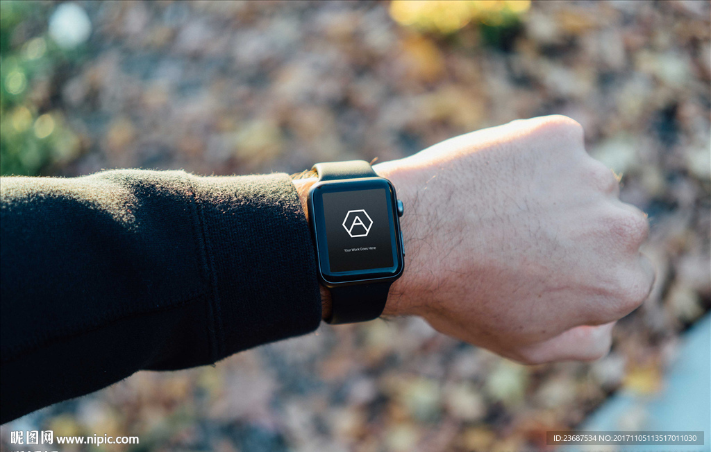 VI样机智能贴图模版手表效果图