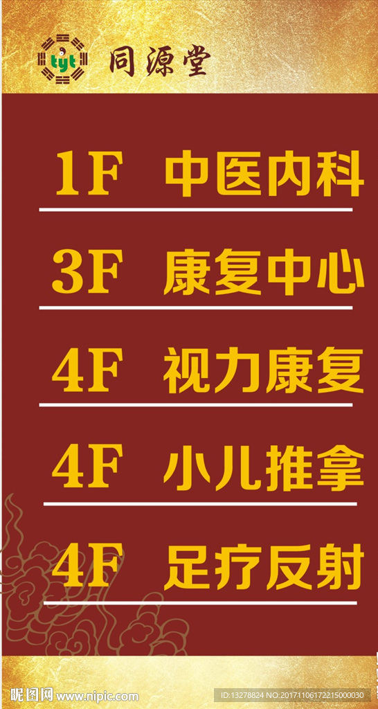 楼层索引牌