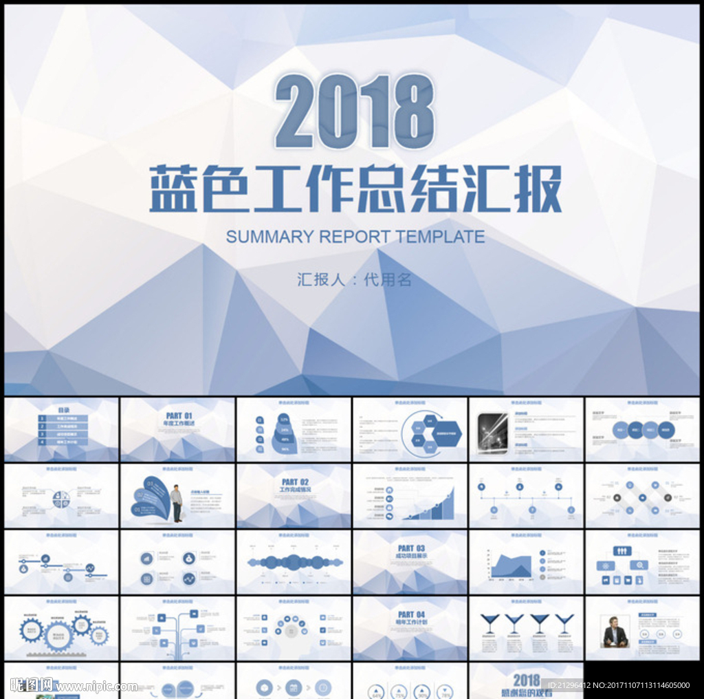 2018商务工作总结汇报PPT