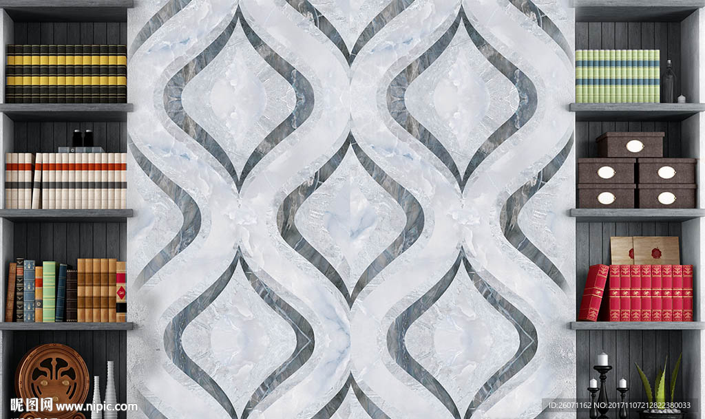 大理石3D背景墙