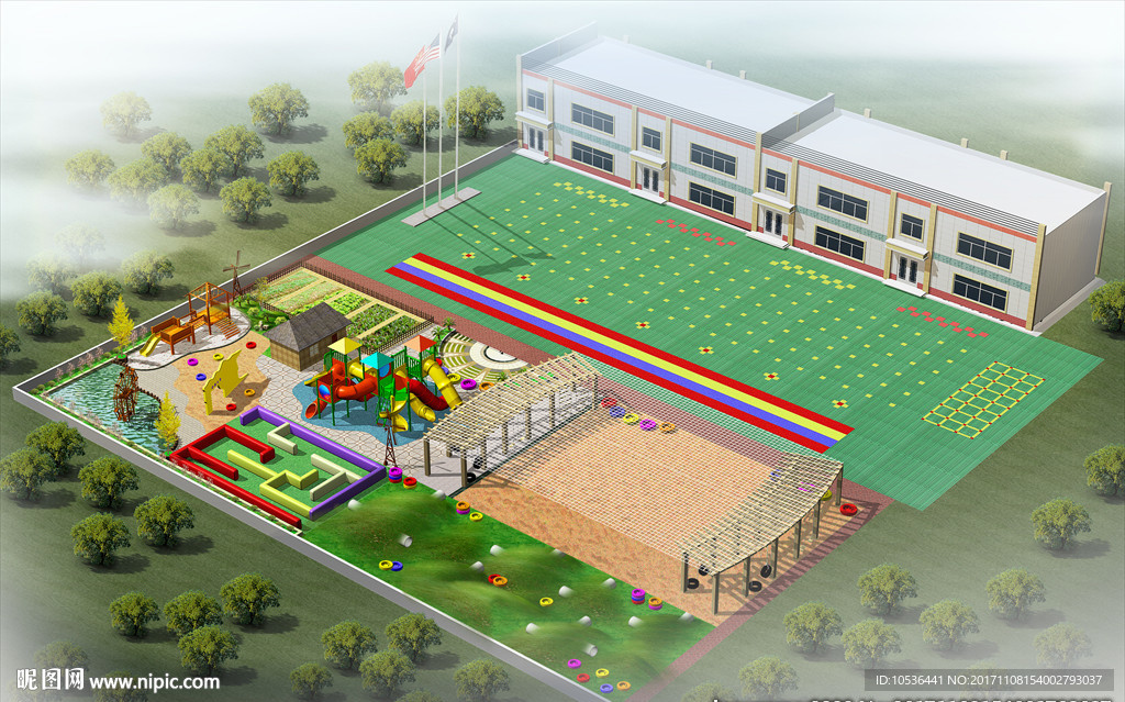 幼儿园整体效果图