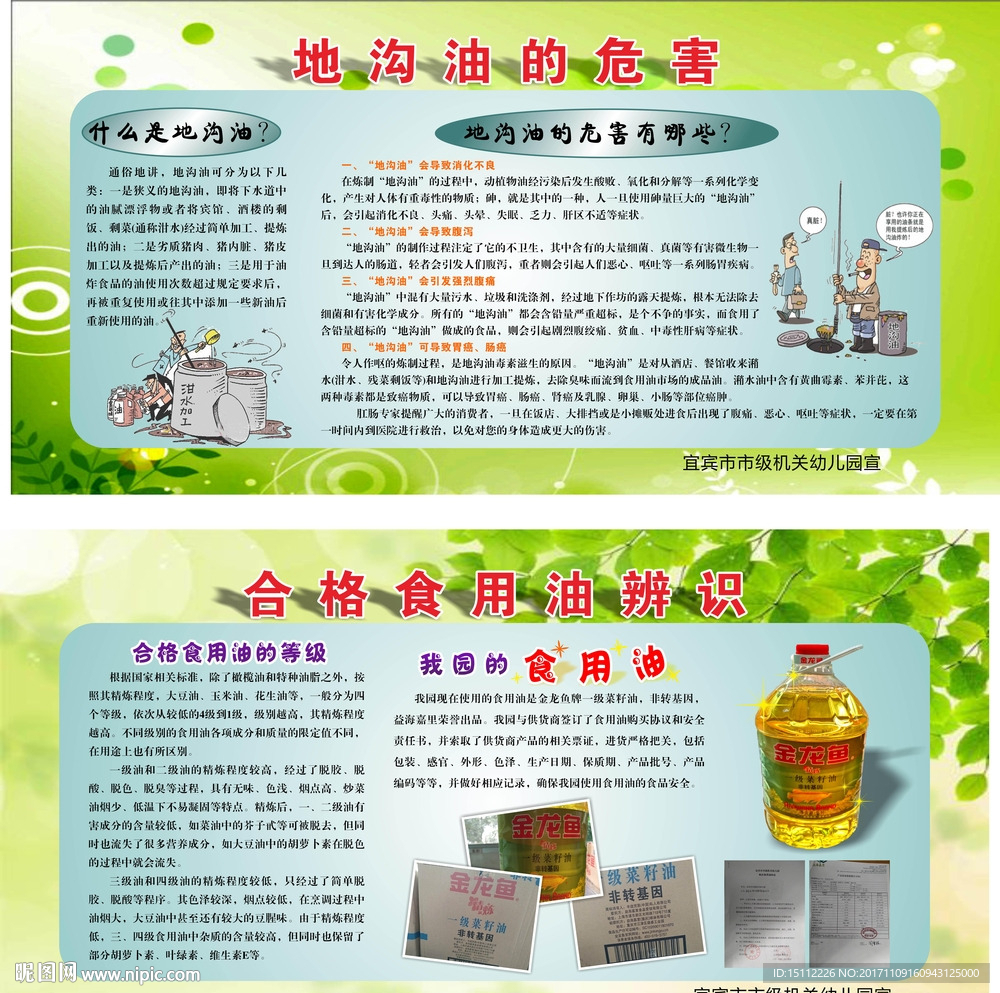 地沟油认识宣传板报