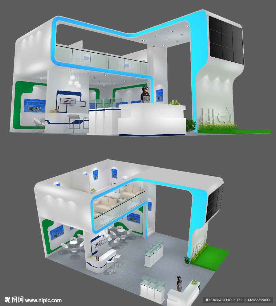 最新实用通用展览展台设计模型