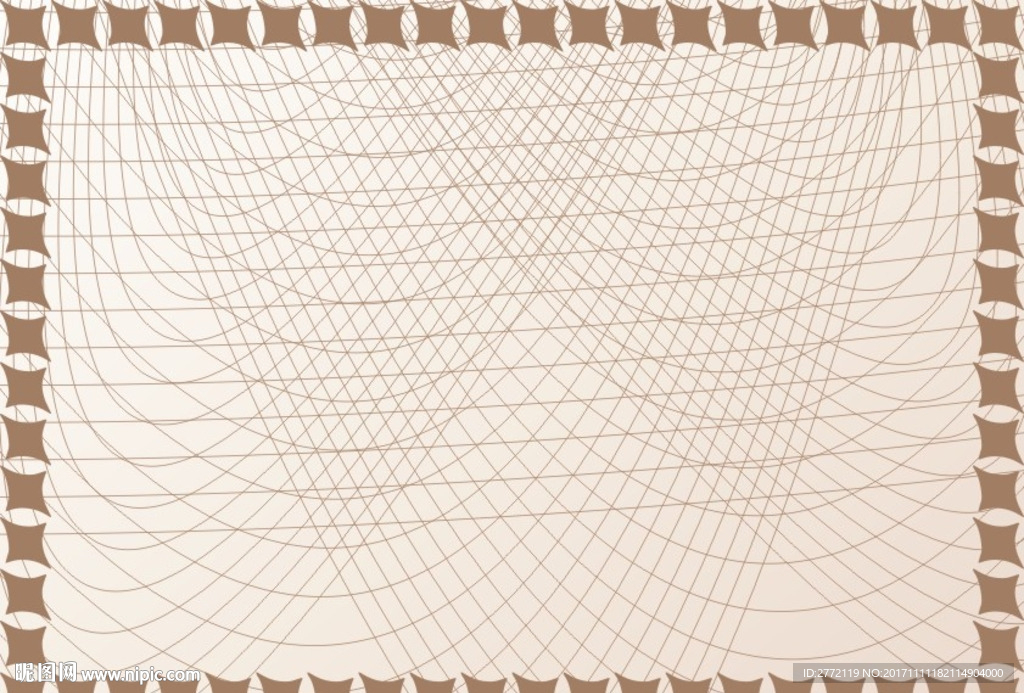 浅啡淡然 特约证书纹