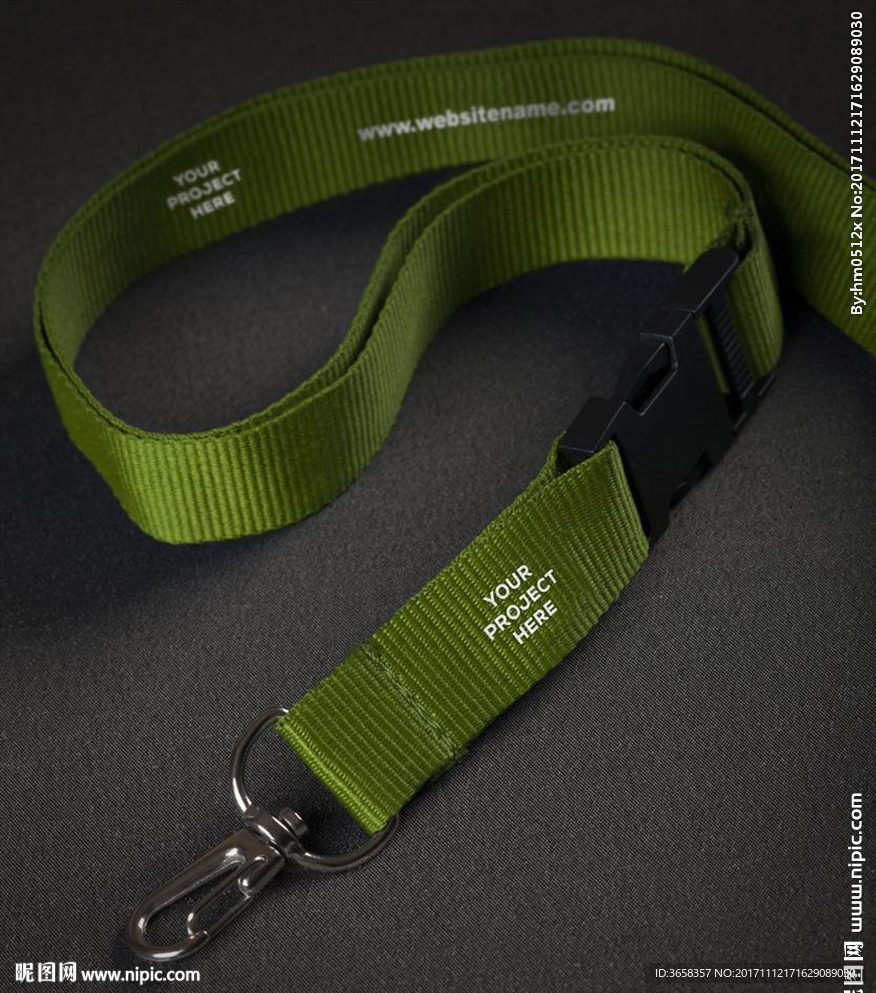 绿色工作证 吊带