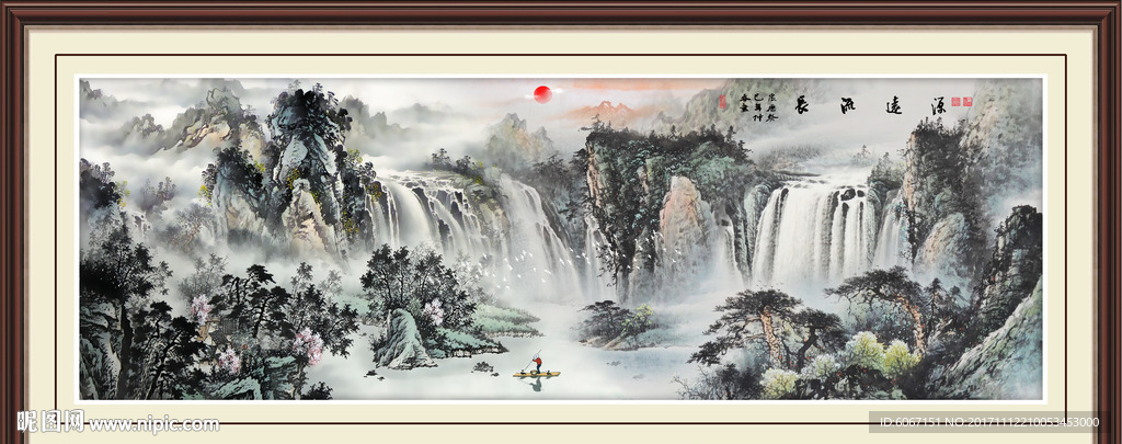 巨幅山水画