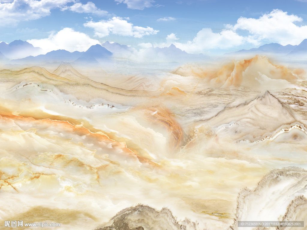 高清 山水 大理石纹
