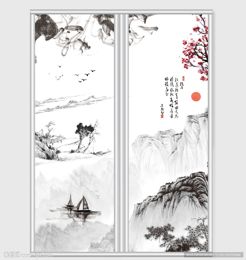 水墨中国风移门