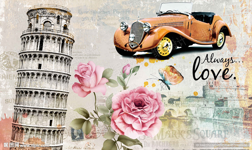 欧美风格装饰画