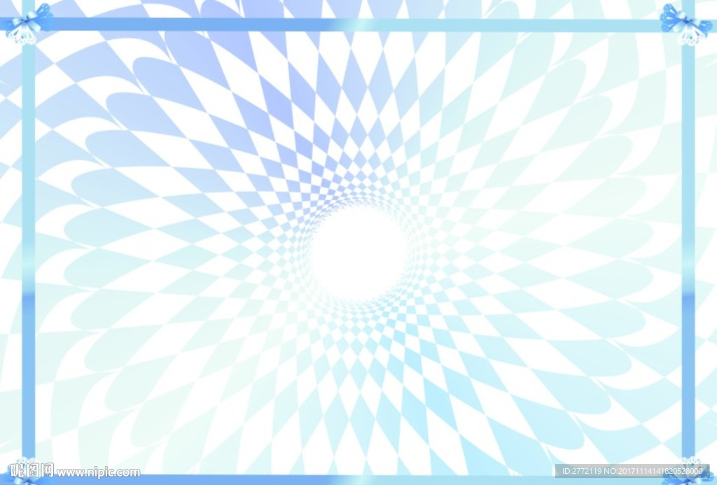 瓦蓝蝴蝶结 特约证书纹