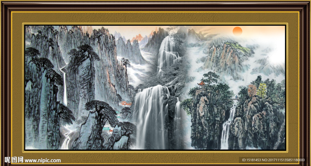 山水国画