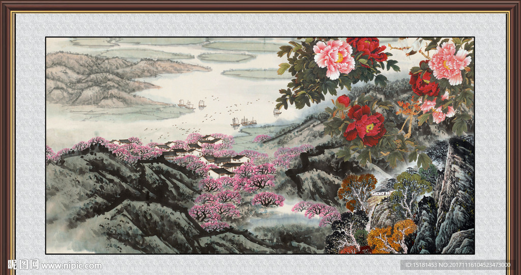 国画牡丹