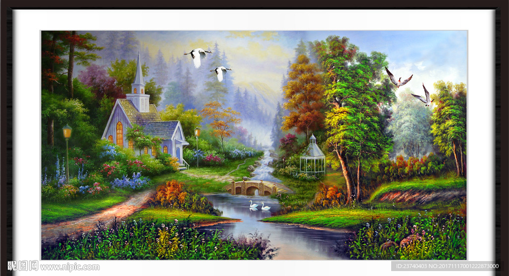 风景 油画