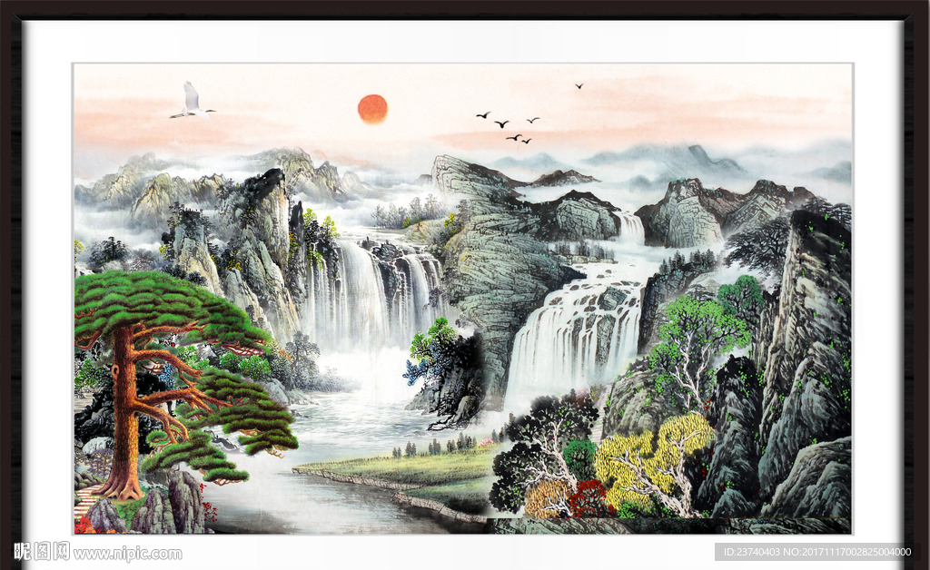 山水国画