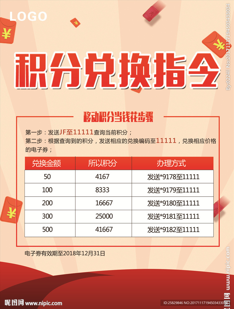 积分兑换指令