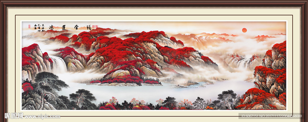 鸿运当头风水画