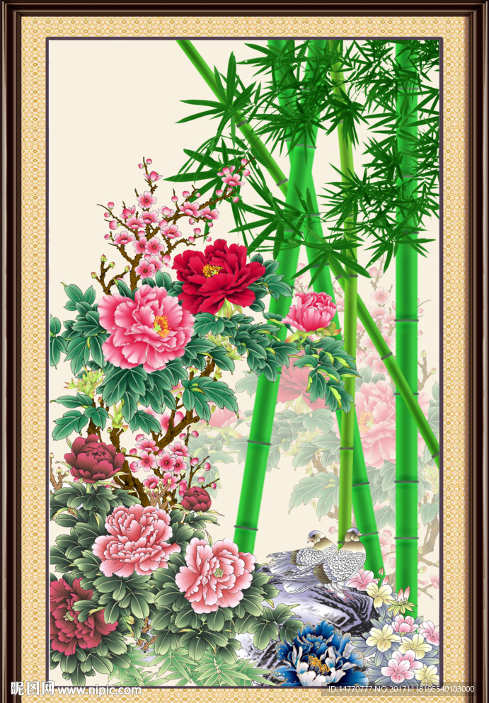 国画牡丹