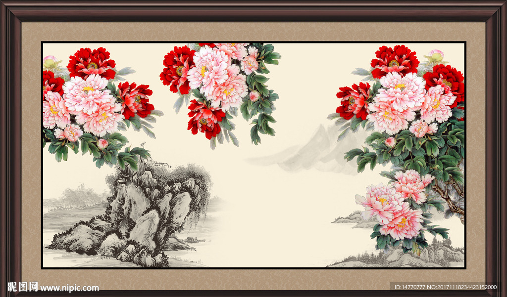 国画牡丹