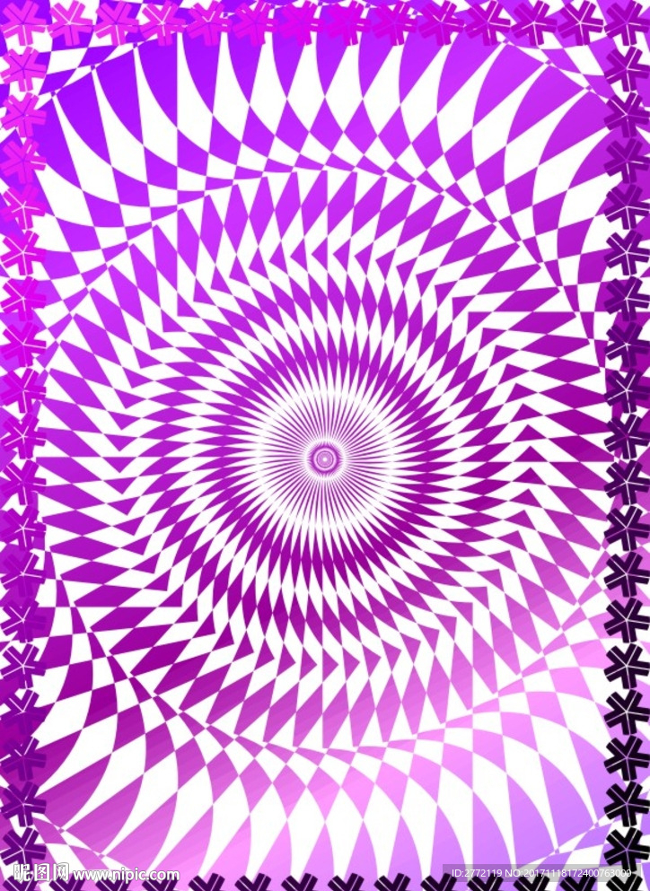 深紫 防伪证书纹