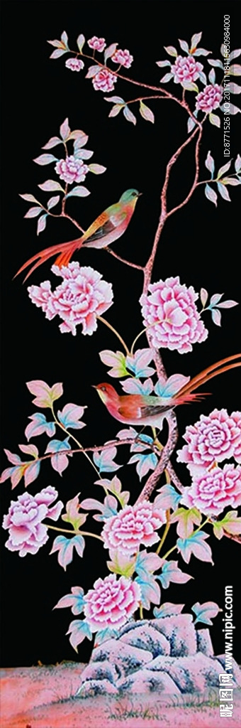 工笔花鸟 手绘花鸟