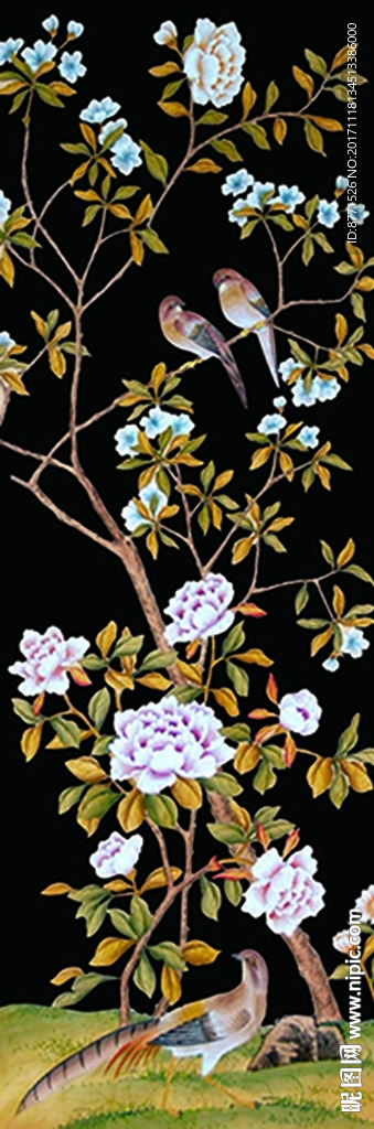 工笔花鸟 手绘花鸟