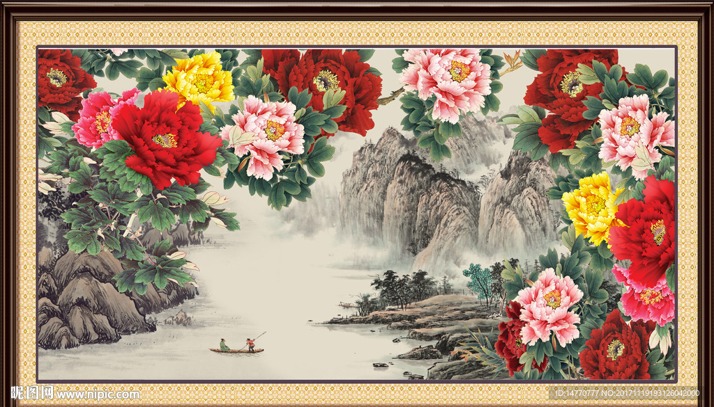 国画牡丹