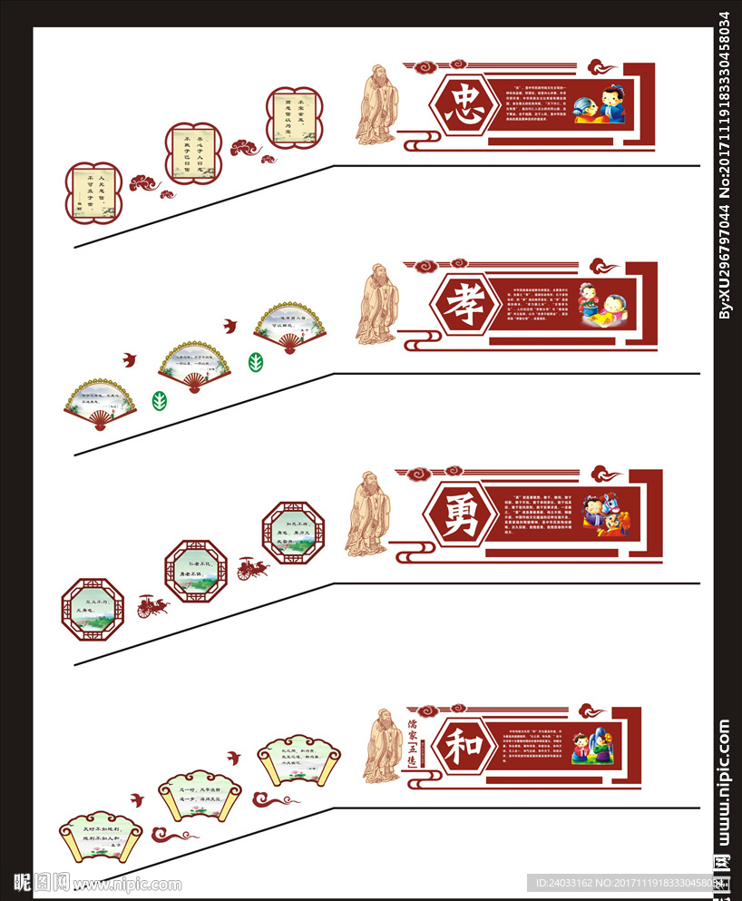 忠孝勇和楼梯