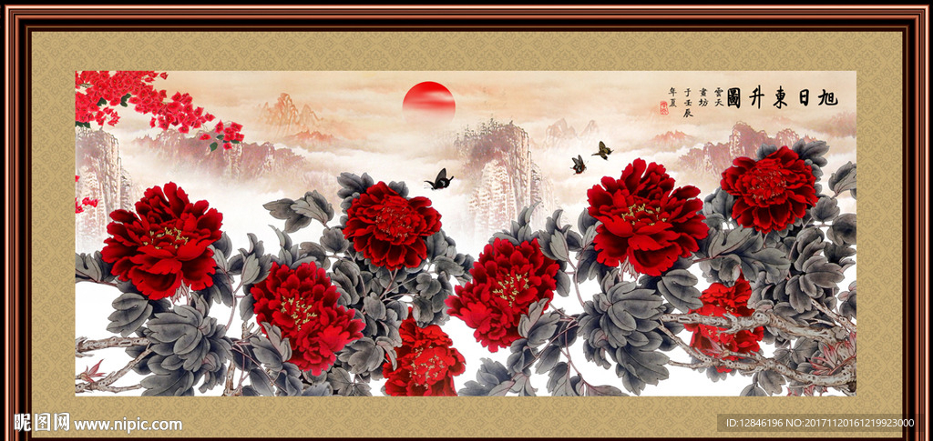 国画牡丹