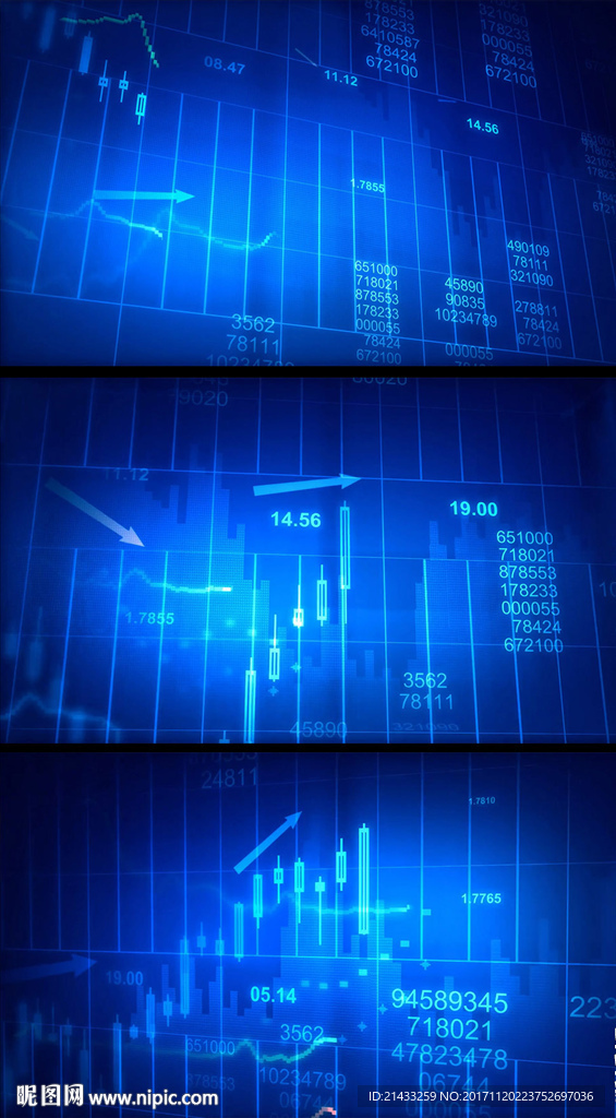 蓝色科技股市信息动态视频