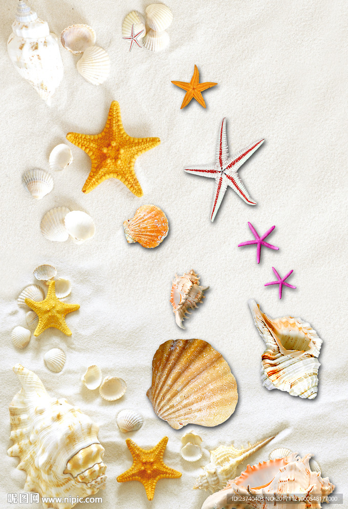 玄关背景墙海洋星星