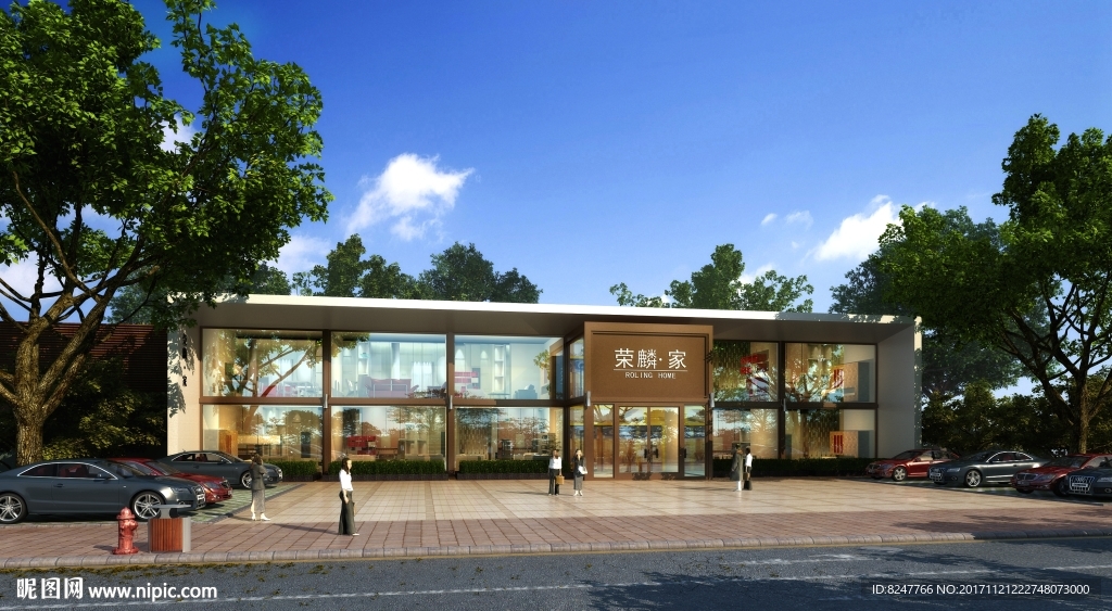 家具体验店建筑效果图