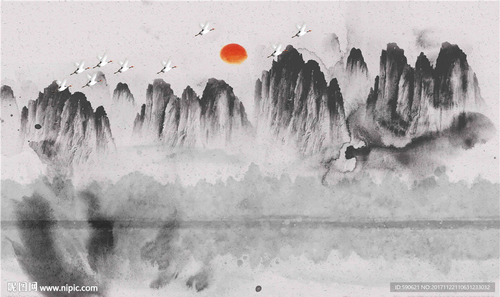 国画背景墙