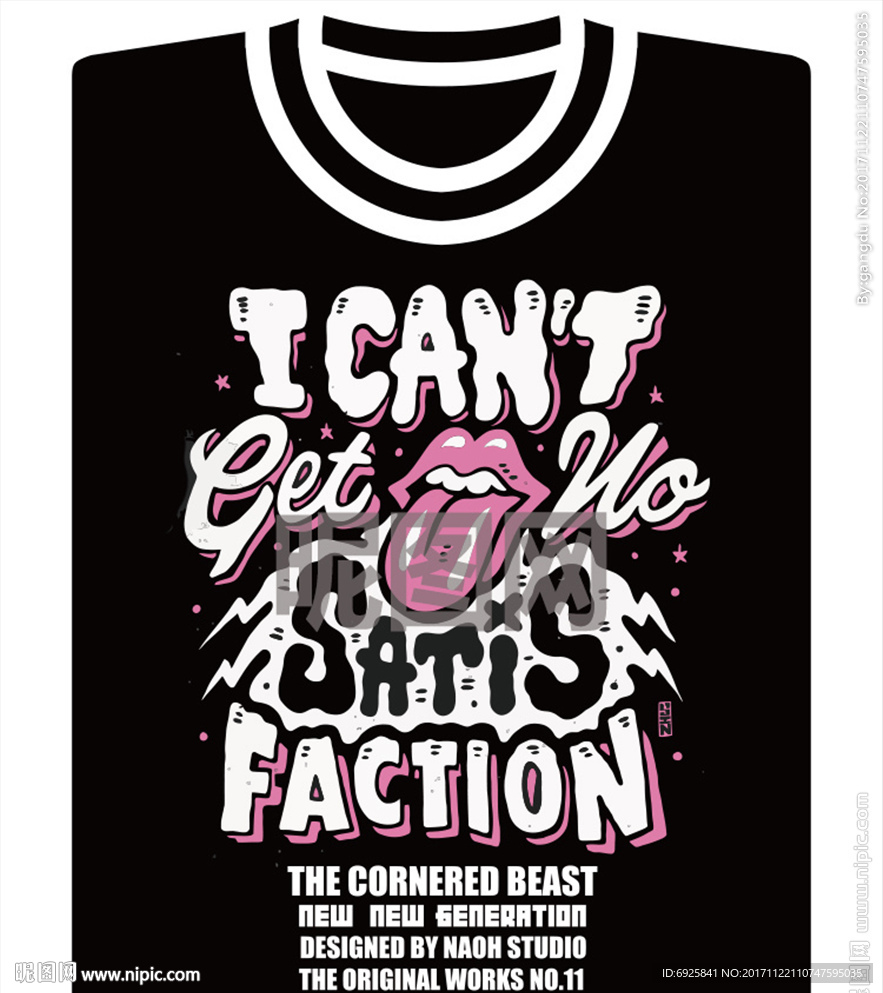 超酷动漫欧美T恤文化衫矢量