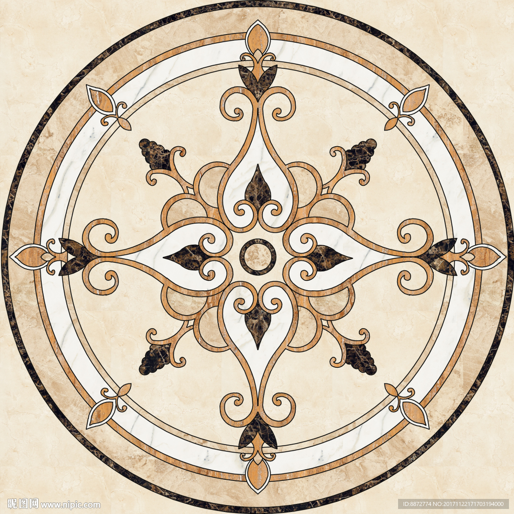 欧式地砖拼花高清无缝