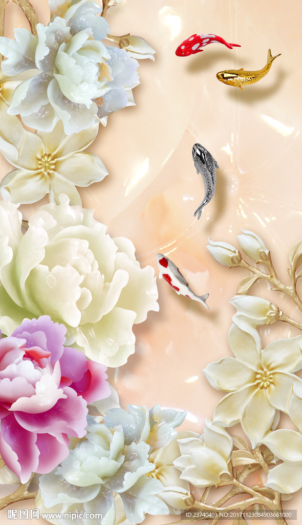 玉雕玄关背景墙