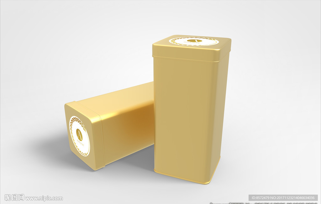 金色铁罐样机