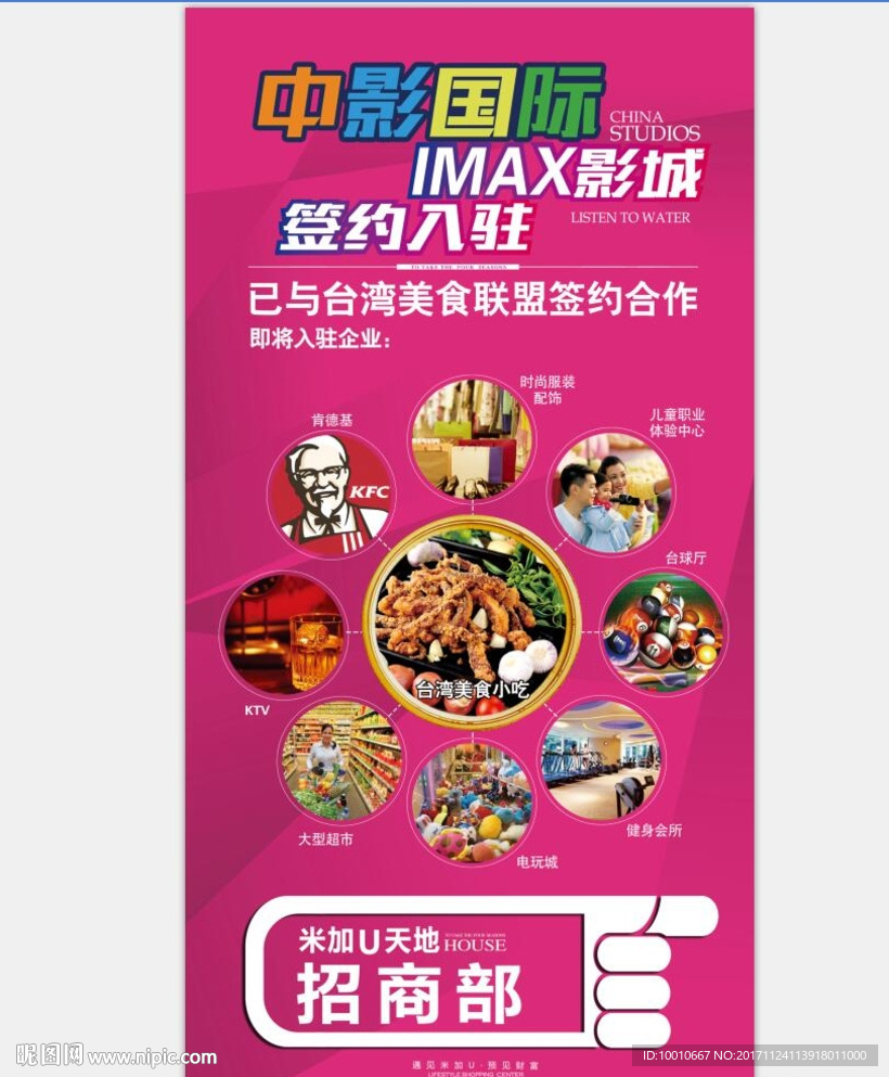 商业地产  商业展板  影城