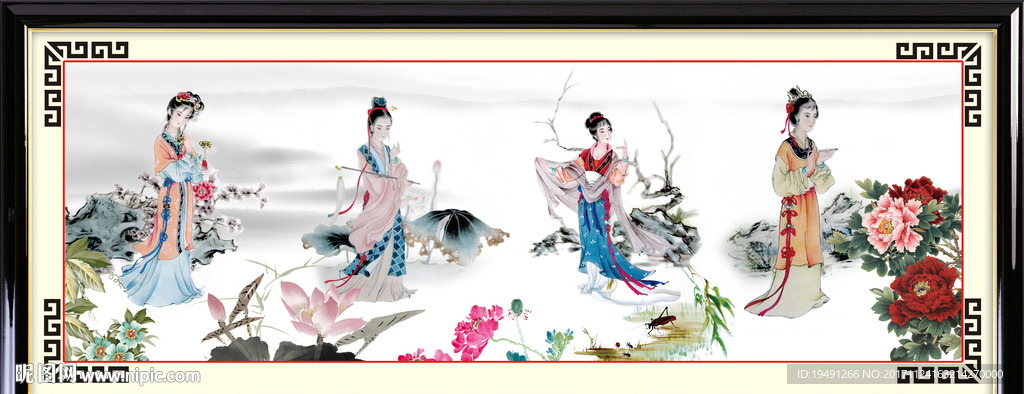 金陵十二钗设计图__广告设计_广告设计_设计图库_昵图网nipic.com