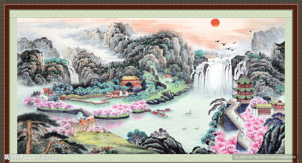 山水国画