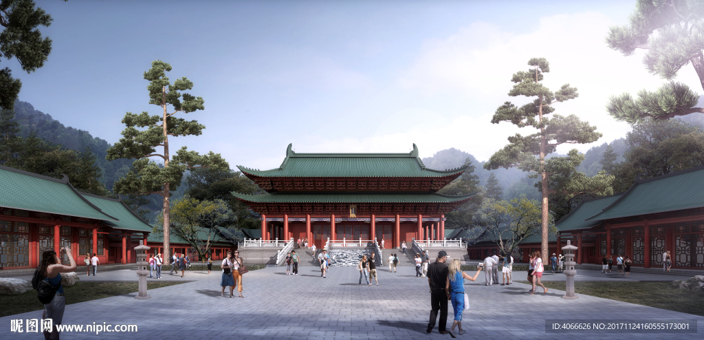 武夷山朱熹紫阳楼效果图