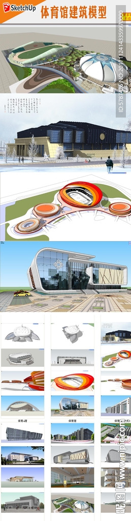 体育馆模型效果图