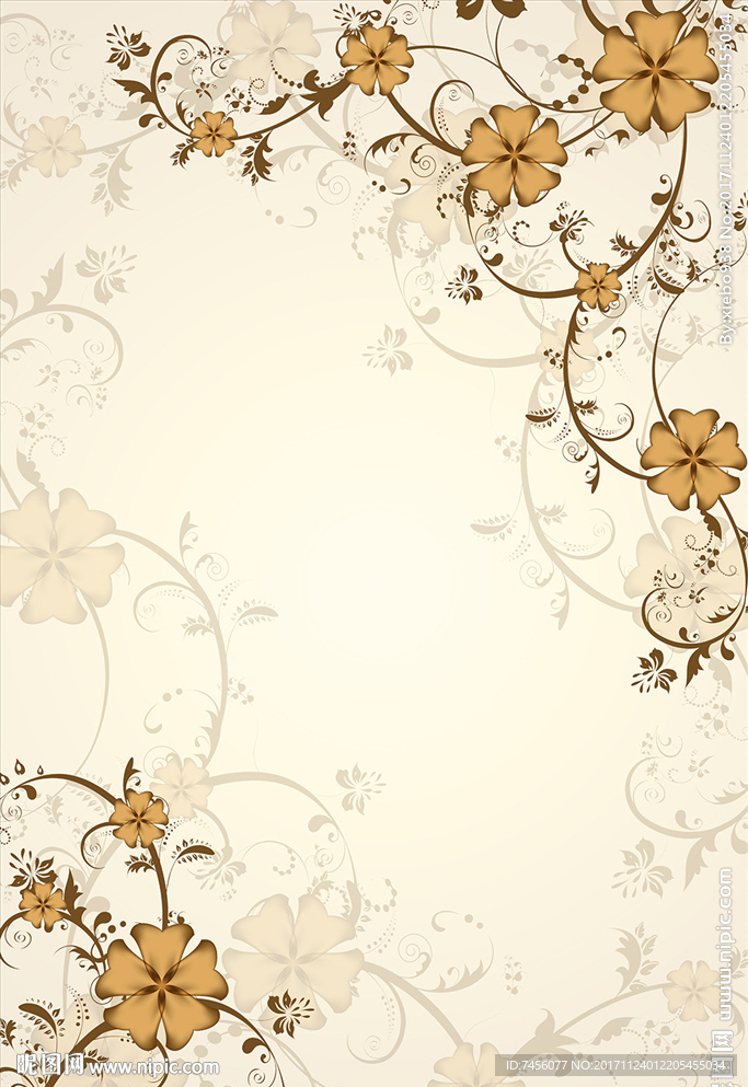 复古花纹花藤简约玄关过道