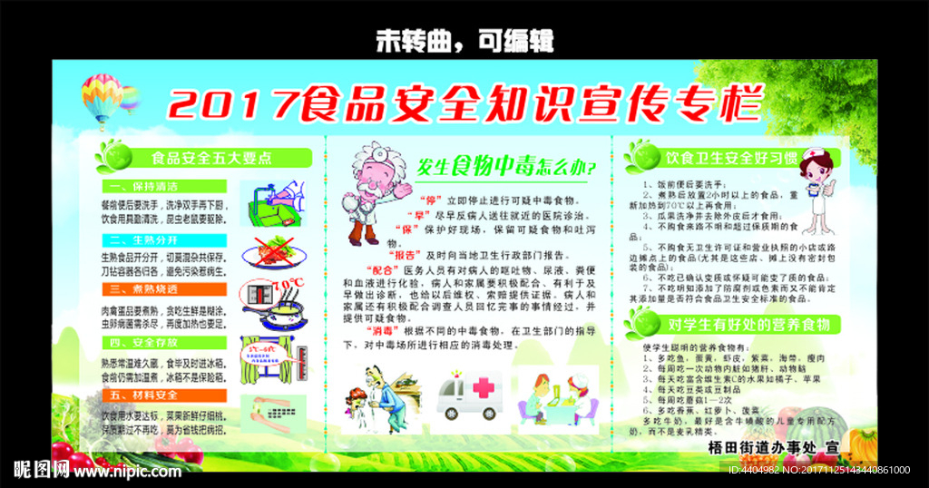 食品安全知识宣传专栏