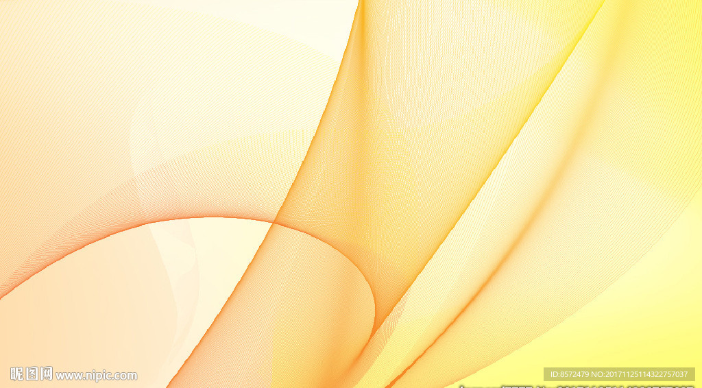 黄色柔和曲线背景