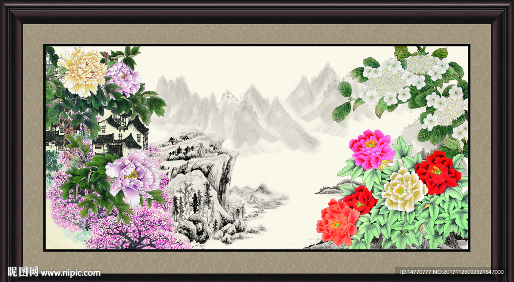 国画牡丹