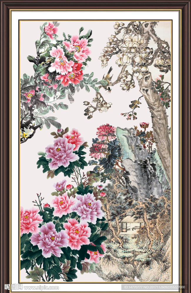国画牡丹